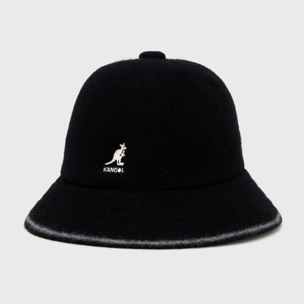 Kangol pălărie de lână culoarea negru