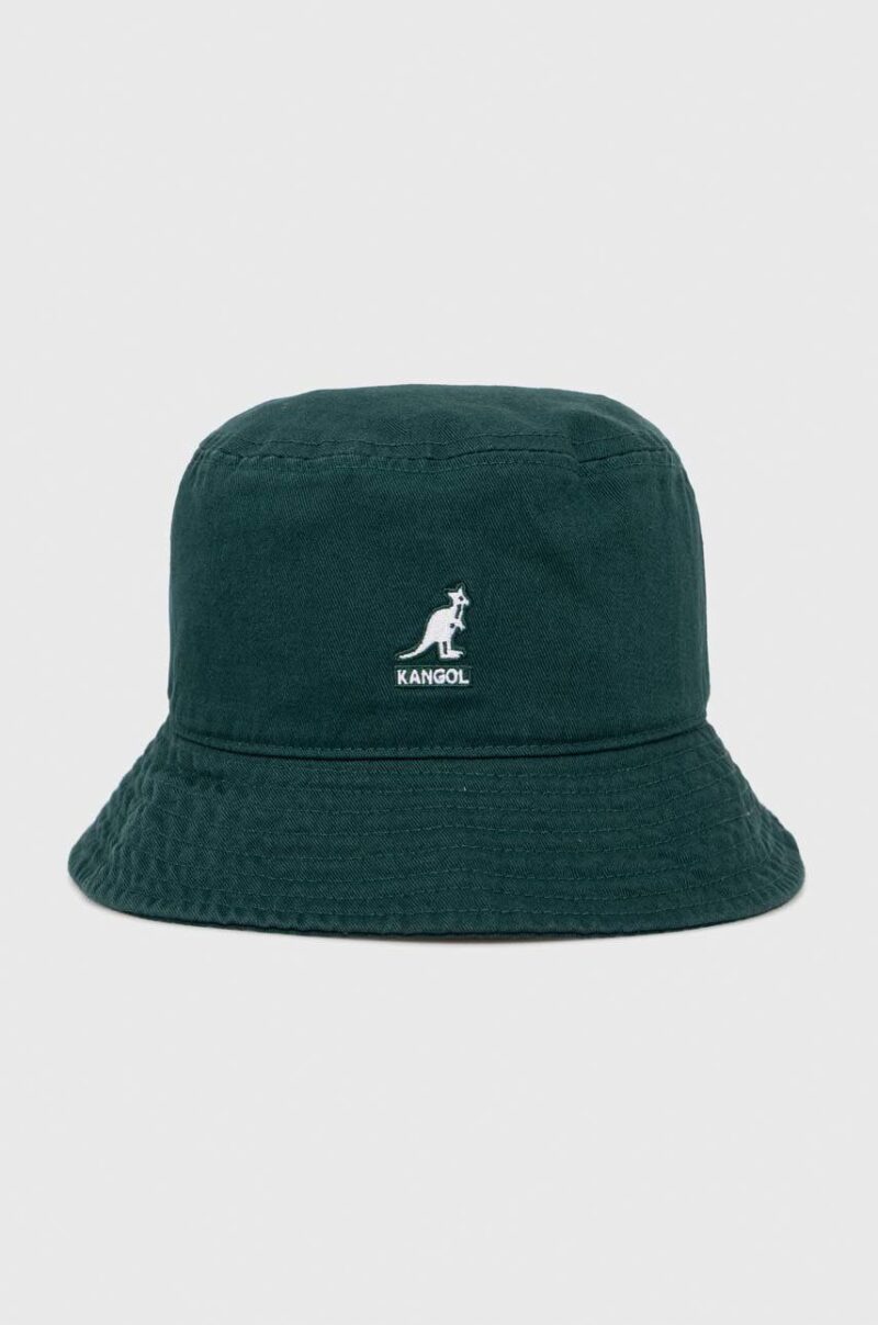 Kangol palarie din bumbac culoarea verde