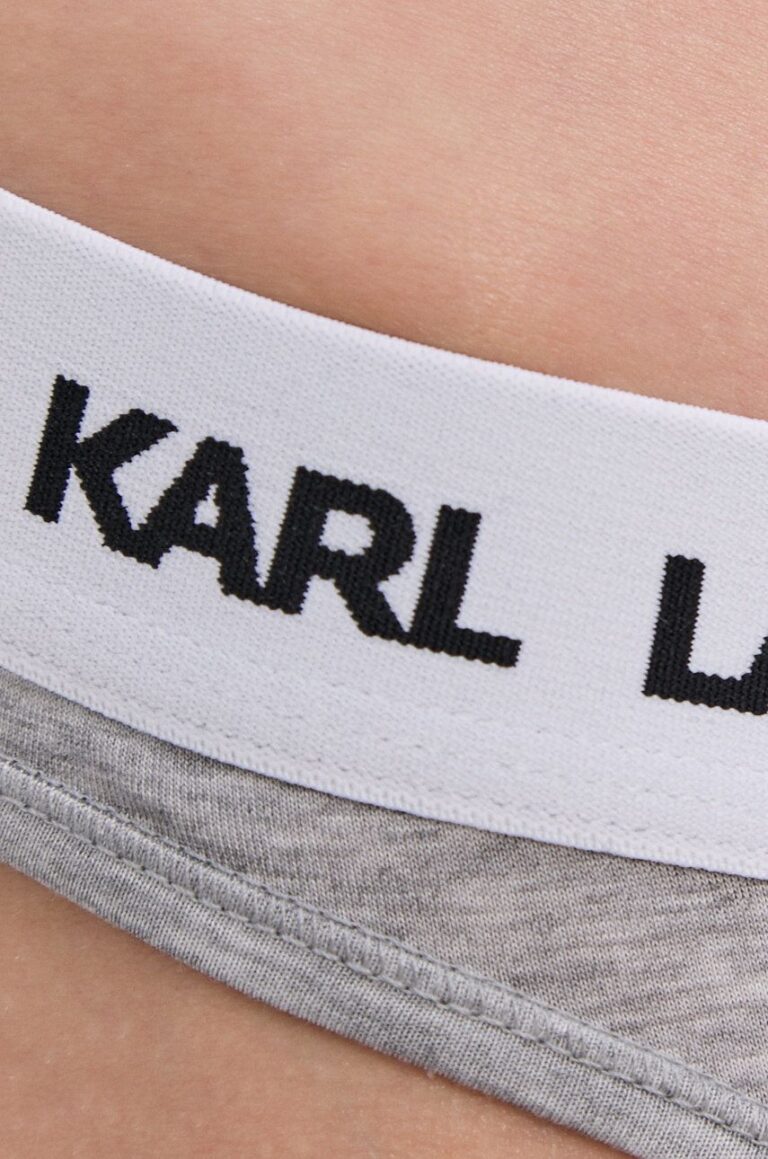 Karl Lagerfeld Chiloți culoarea gri preţ