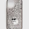 Karl Lagerfeld Husă pentru telefon iPhone 15 6.1 culoarea transparent