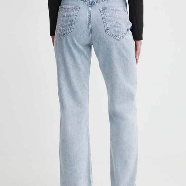 Karl Lagerfeld Jeans jeansi femei high waist preţ