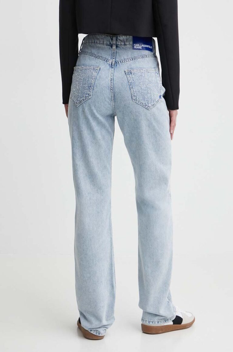 Karl Lagerfeld Jeans jeansi femei high waist preţ