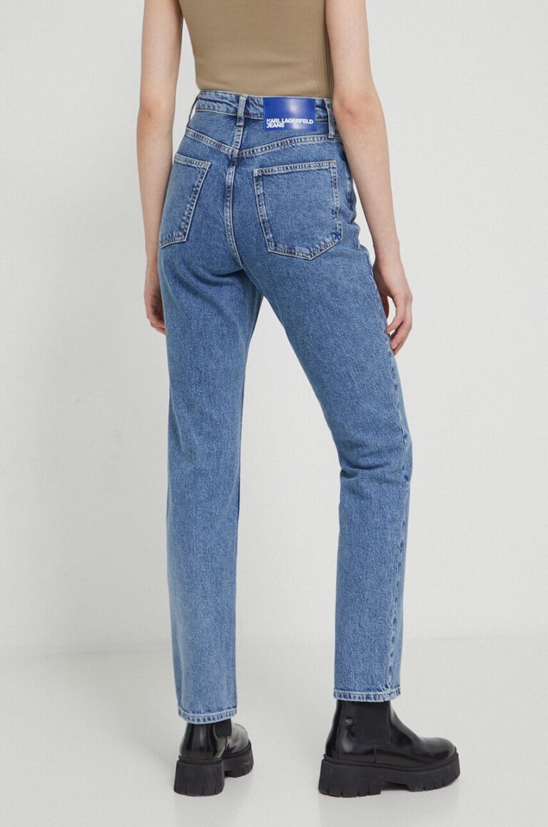 Karl Lagerfeld Jeans jeansi femei high waist preţ