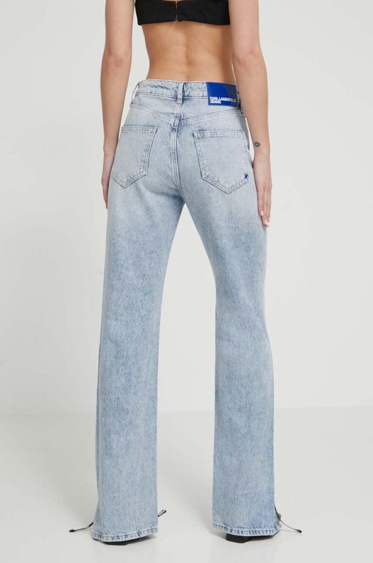 Karl Lagerfeld Jeans jeansi femei high waist preţ