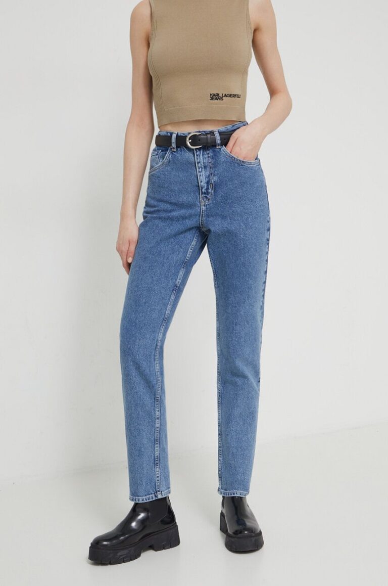 Karl Lagerfeld Jeans jeansi femei high waist