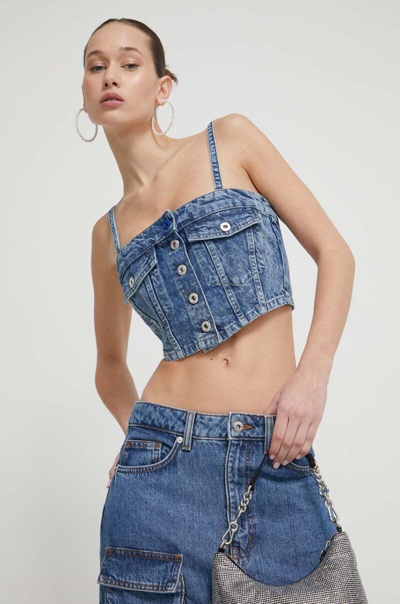 Karl Lagerfeld Jeans top din denim