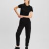 Karl Lagerfeld Pantaloni 'Monogram'  negru