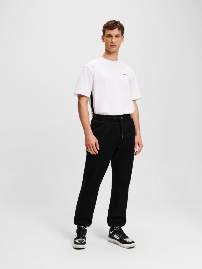 Preţ Karl Lagerfeld Pantaloni  negru / alb