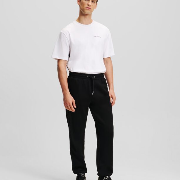 Karl Lagerfeld Pantaloni  negru / alb