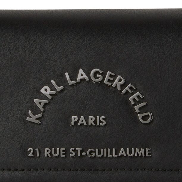 Karl Lagerfeld Poșete ' Rue St-Guillaume '  negru / alb preţ