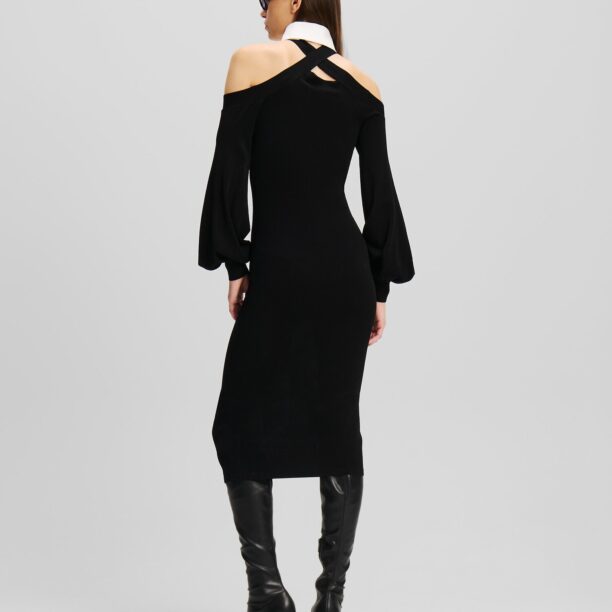 Karl Lagerfeld Rochie  negru / alb preţ