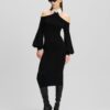 Karl Lagerfeld Rochie  negru / alb