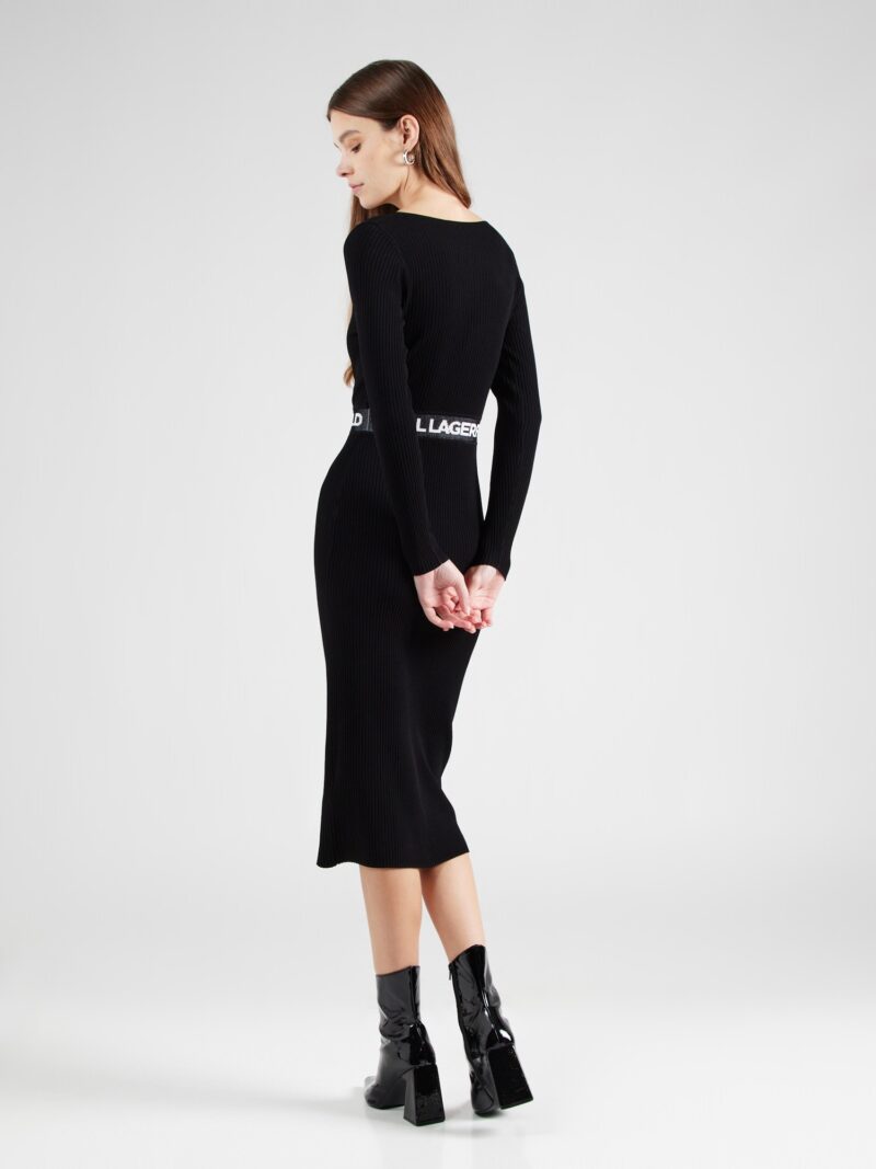 Karl Lagerfeld Rochie tricotat  negru / alb preţ