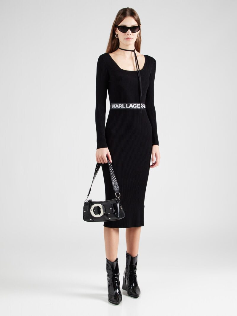 Cumpăra Karl Lagerfeld Rochie tricotat  negru / alb