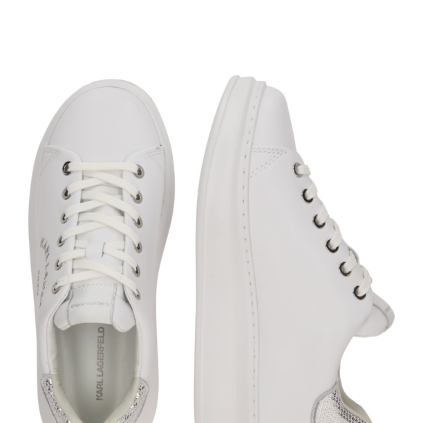 Karl Lagerfeld Sneaker low 'KAPRI Maison'  argintiu / alb