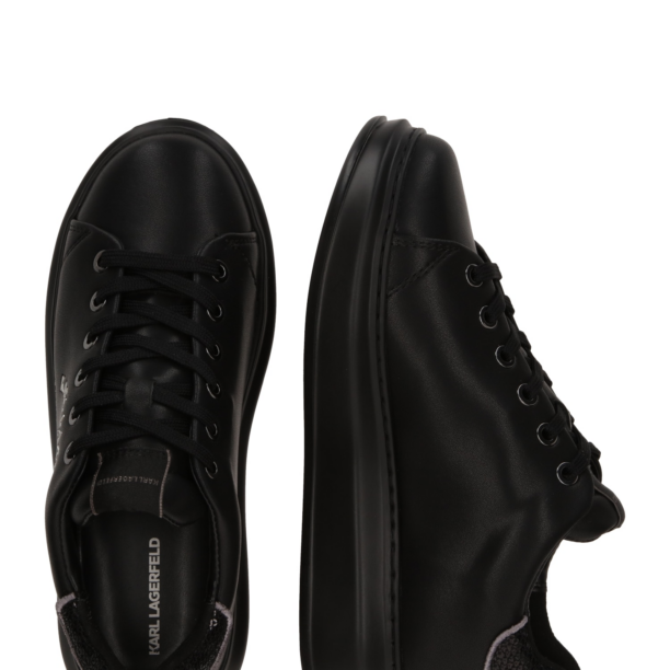 Karl Lagerfeld Sneaker low 'KAPRI Maison'  negru / argintiu