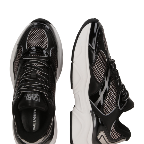 Karl Lagerfeld Sneaker low 'KOMET'  negru / argintiu