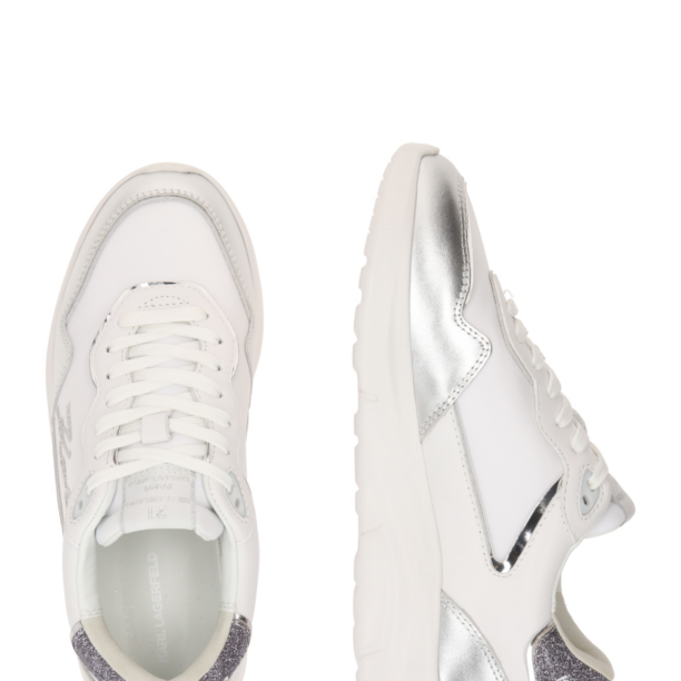 Karl Lagerfeld Sneaker low  argintiu / alb