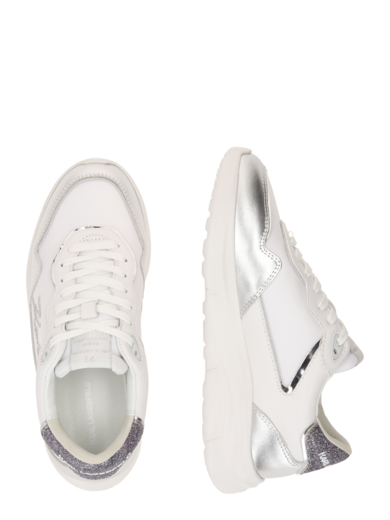 Karl Lagerfeld Sneaker low  argintiu / alb