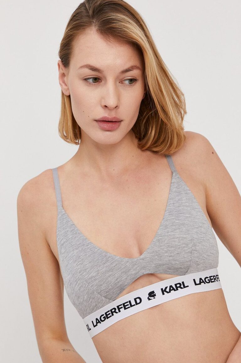 Karl Lagerfeld Sutien culoarea gri