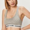 Karl Lagerfeld Sutien sport culoarea gri