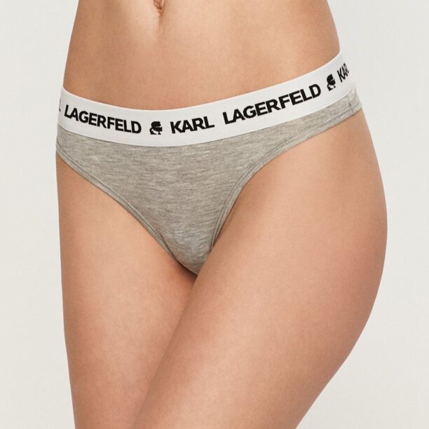 Karl Lagerfeld Tanga culoarea gri