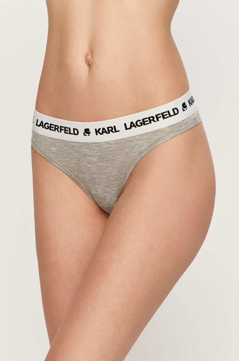 Karl Lagerfeld Tanga culoarea gri