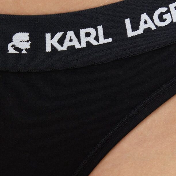 Karl Lagerfeld Tanga culoarea negru preţ