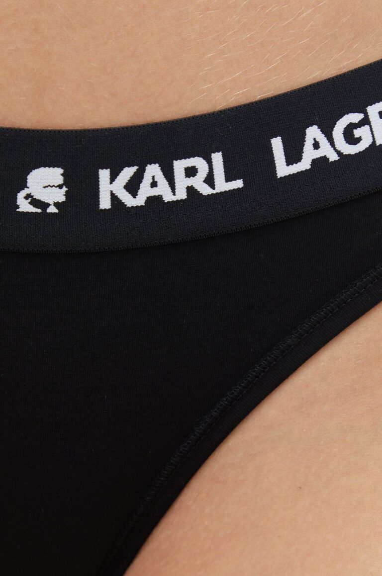 Karl Lagerfeld Tanga culoarea negru preţ