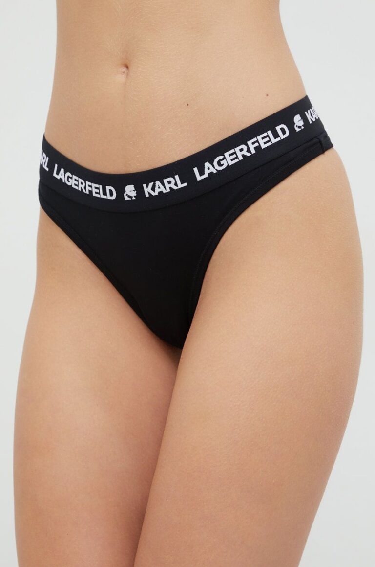 Karl Lagerfeld Tanga culoarea negru