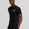 Karl Lagerfeld Tricou 'Hotel'  negru / alb