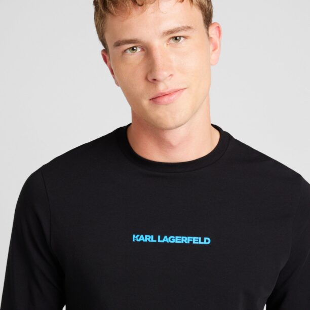 Karl Lagerfeld Tricou  azur / negru preţ