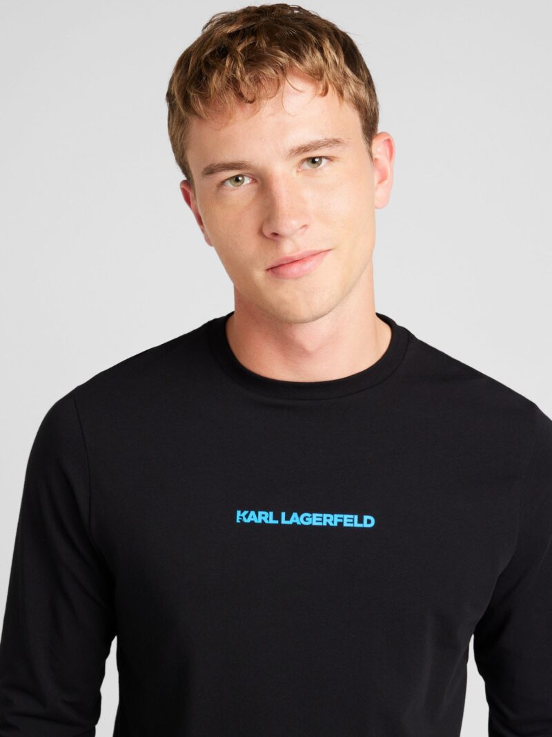 Karl Lagerfeld Tricou  azur / negru preţ