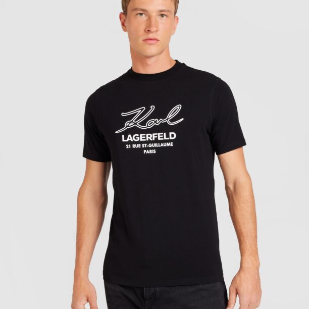 Karl Lagerfeld Tricou  negru / alb preţ