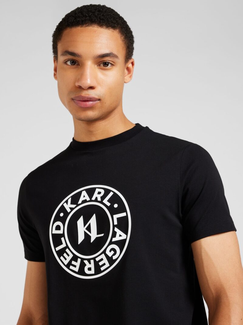 Karl Lagerfeld Tricou  negru / alb preţ