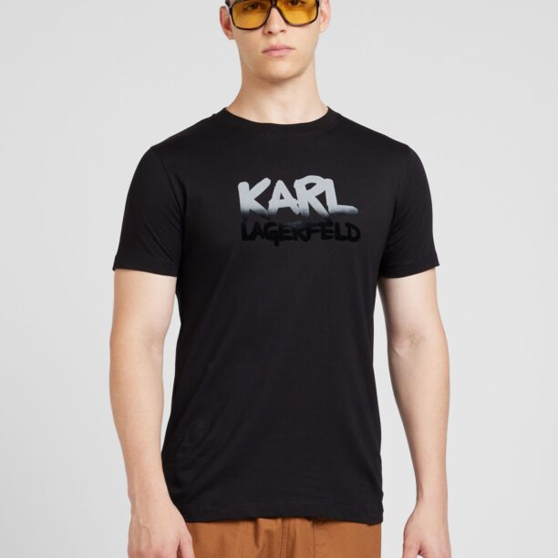 Cumpăra Karl Lagerfeld Tricou  negru / alb