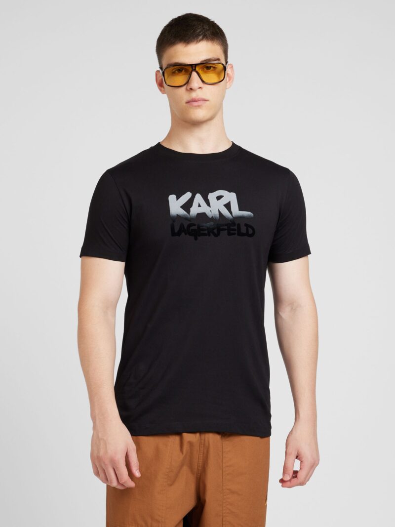 Cumpăra Karl Lagerfeld Tricou  negru / alb