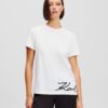 Karl Lagerfeld Tricou  negru / alb