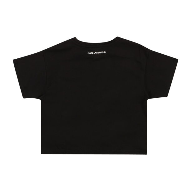 Karl Lagerfeld Tricou  negru / alb