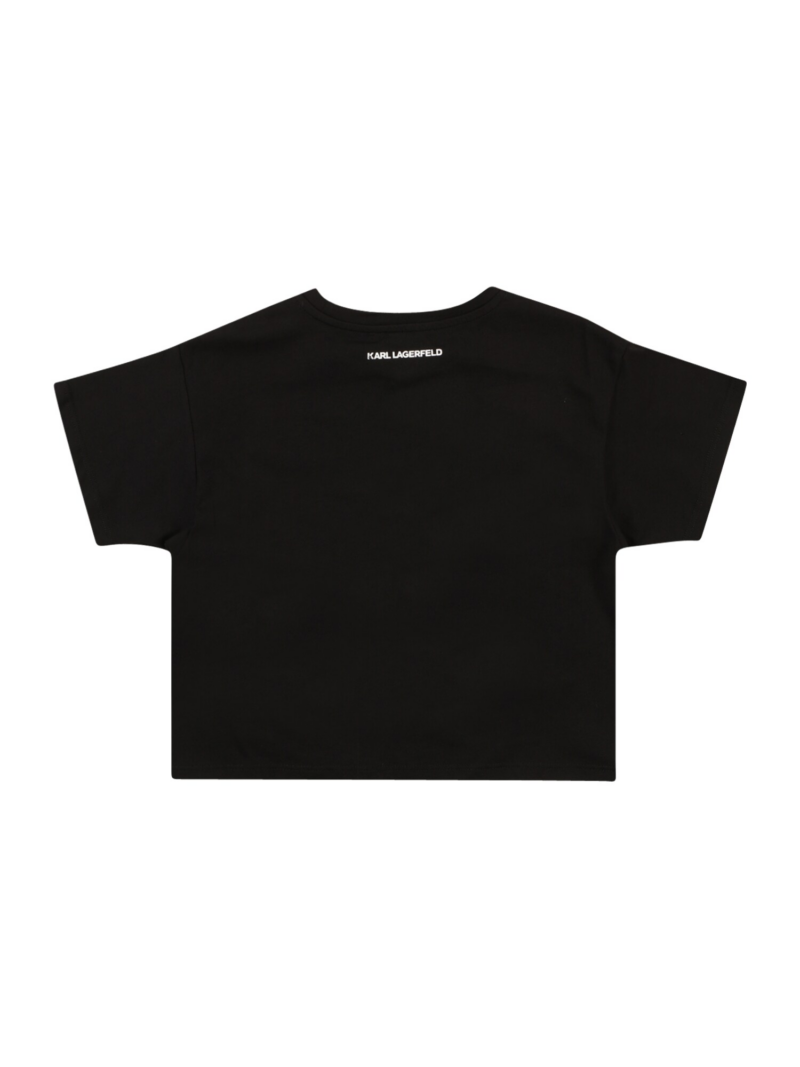 Karl Lagerfeld Tricou  negru / alb