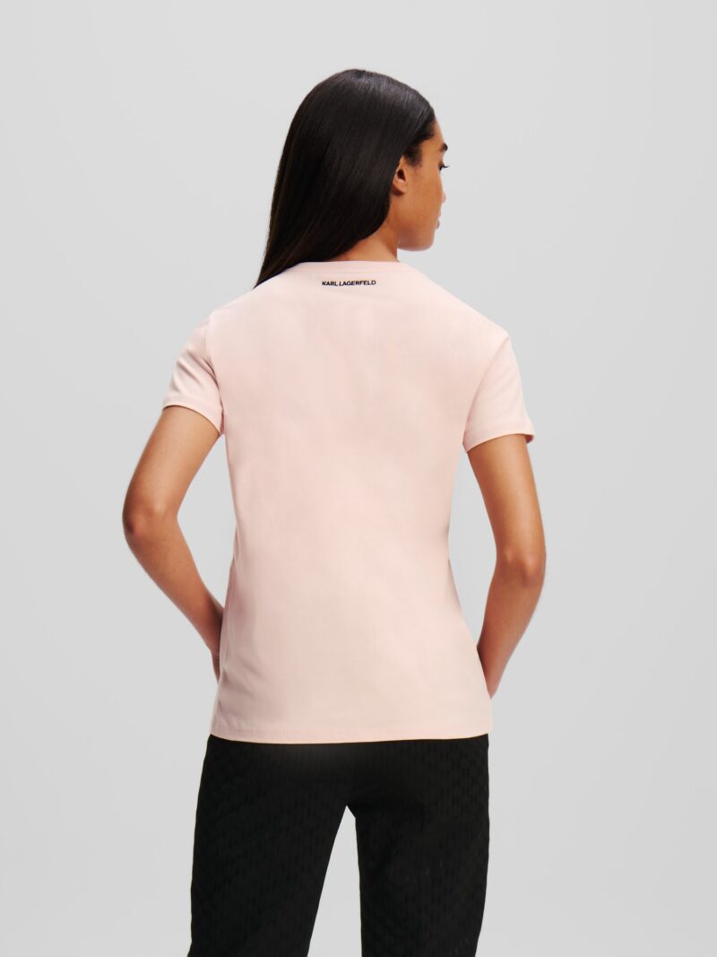 Karl Lagerfeld Tricou  roz / negru preţ