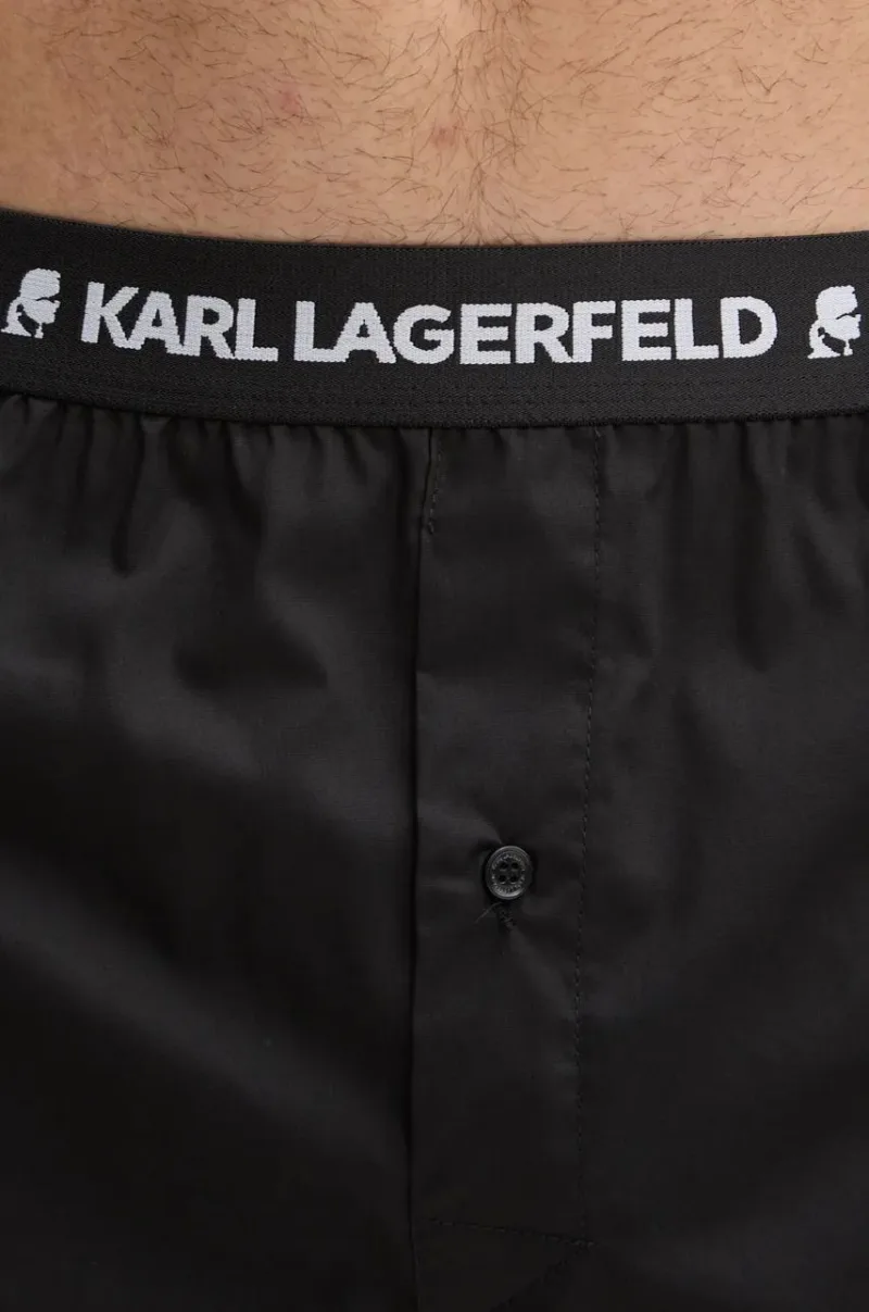 Karl Lagerfeld boxeri de bumbac culoarea negru preţ