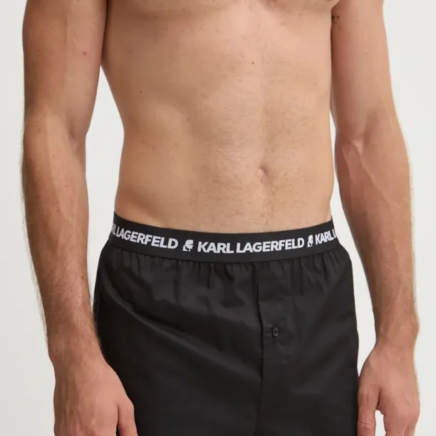 Karl Lagerfeld boxeri de bumbac culoarea negru