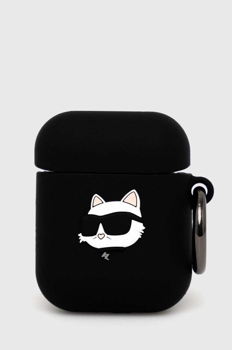 Karl Lagerfeld carcasa airpod AirPods 1/2 cover culoarea negru