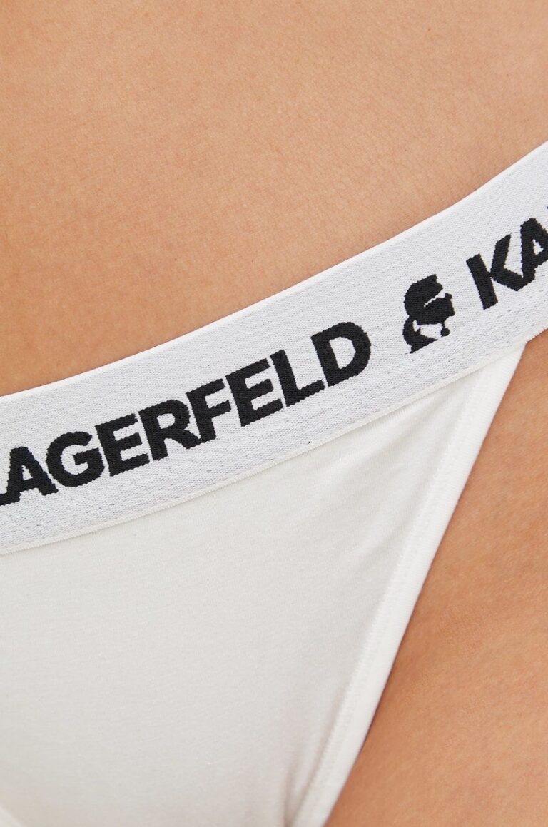 Karl Lagerfeld chiloti brazilieni culoarea alb preţ