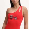 Karl Lagerfeld costum de baie dintr-o bucată culoarea negru