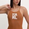 Karl Lagerfeld costum de baie dintr-o bucată culoarea negru