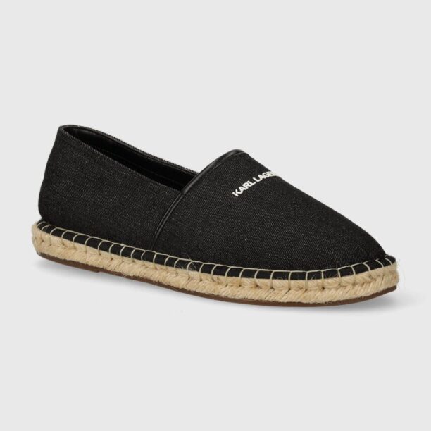 Karl Lagerfeld espadrile KAMINO culoarea negru