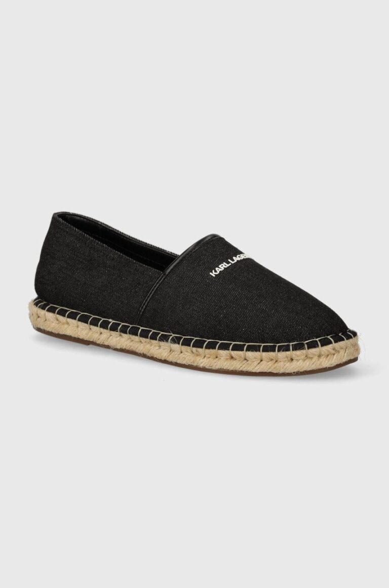 Karl Lagerfeld espadrile KAMINO culoarea negru