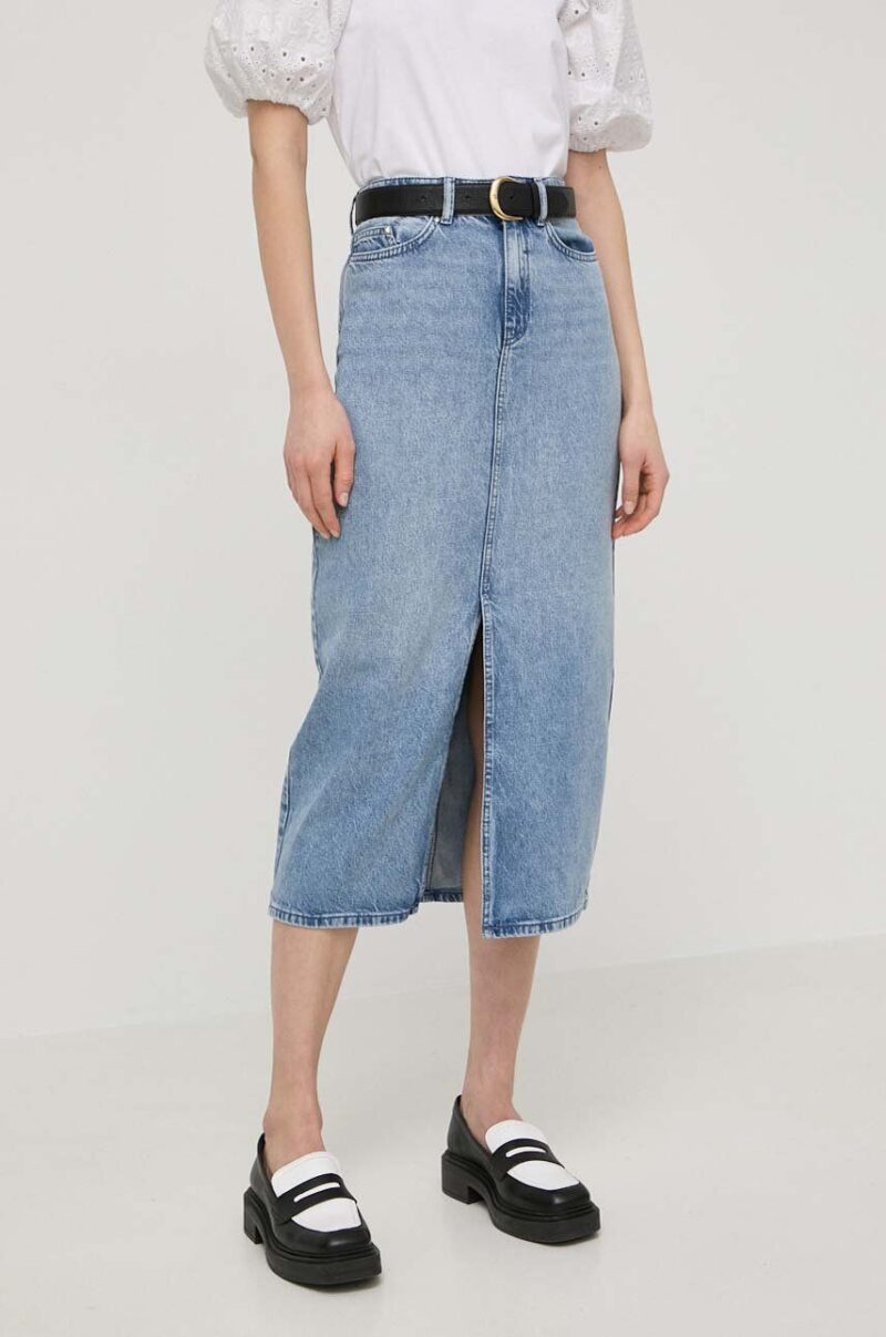 Karl Lagerfeld fusta jeans midi